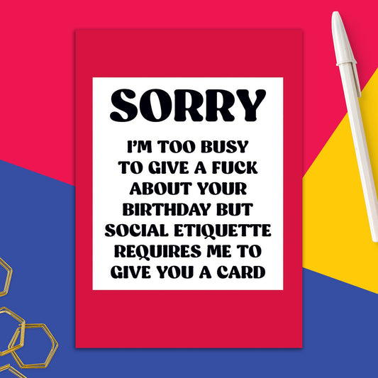 6723-RAN 143 | BD/Too Busy To Give a Fuck