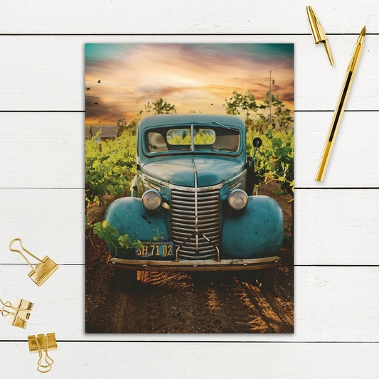 564-SIOPE0909L | BD/Blue Car Sunset