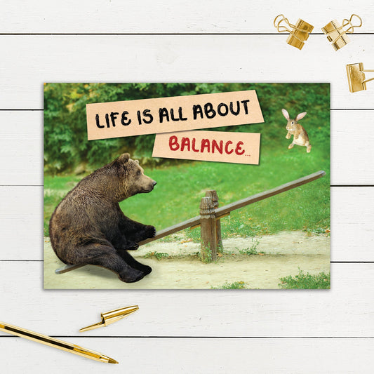 564-SIOPE0937C | BD/Seesaw Bear And Bunny